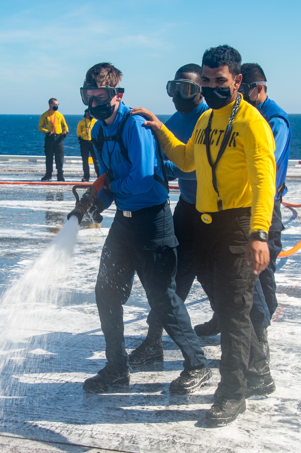 Sailors Conduct Scrub Exercise