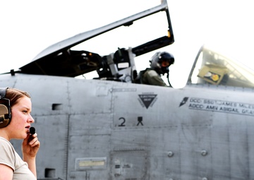 Airman 1st Class Abigail Gray leading the charge