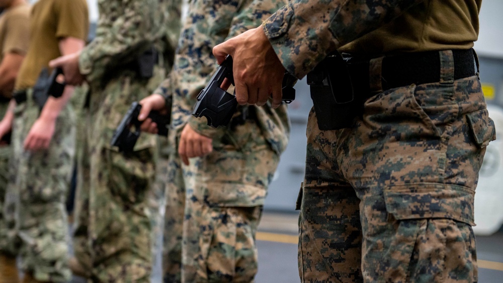 U.S. Sailors &amp; Marines Participates in Taser Training