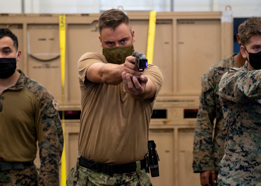 U.S. Sailors &amp; Marines Participates in Taser Training