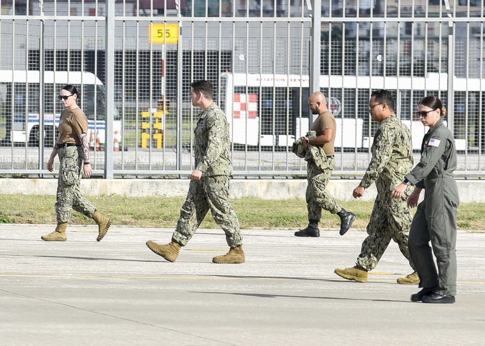 NSA Naples Operations Department Conducts FOD Walkdown