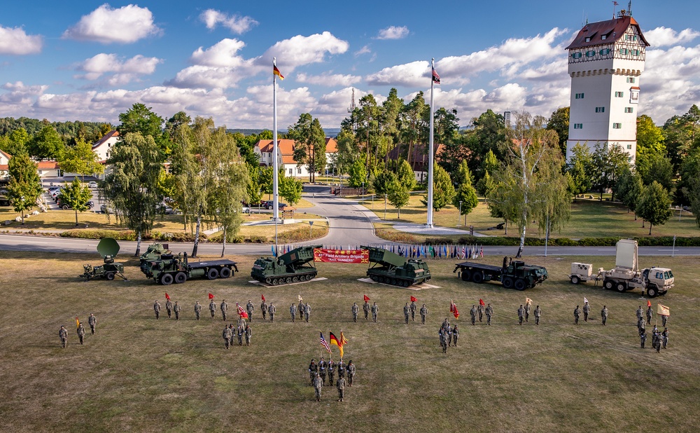 41st Field Artillery Brigade comes to fruition and changes command in the same day