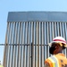 Command Sgt. Maj. inspects the barrier project