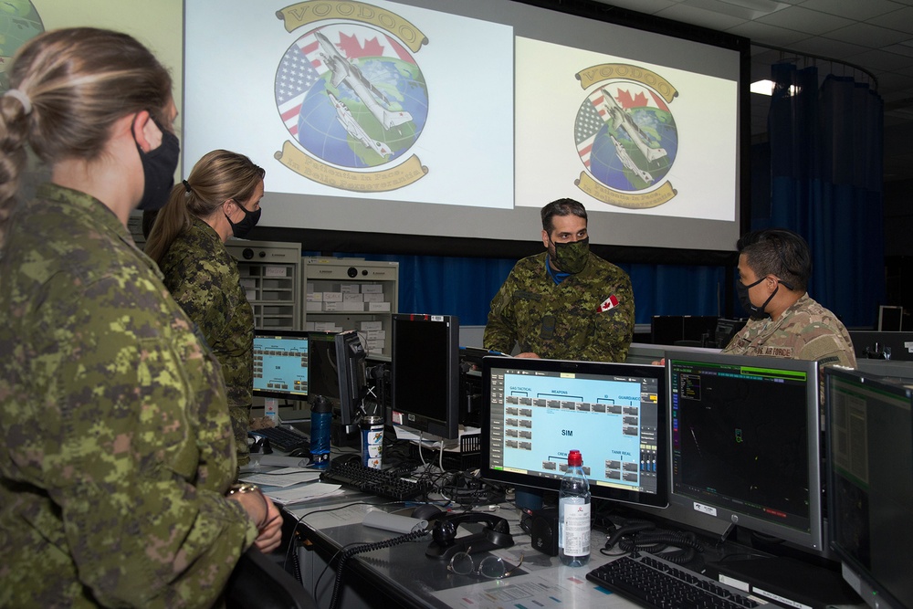 Members of the Canadian Air Defence Sector at 22 Wing North Bay took part in a NORAD Air Defence Exercise