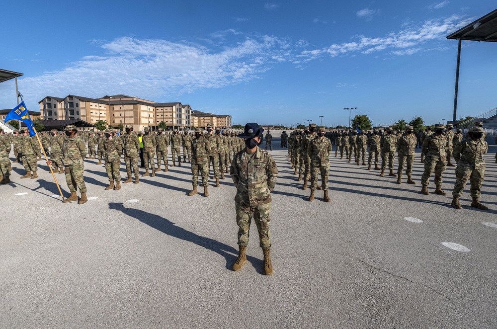 U.S. Air Force Basic Military Training Graduation and Coining Ceremony