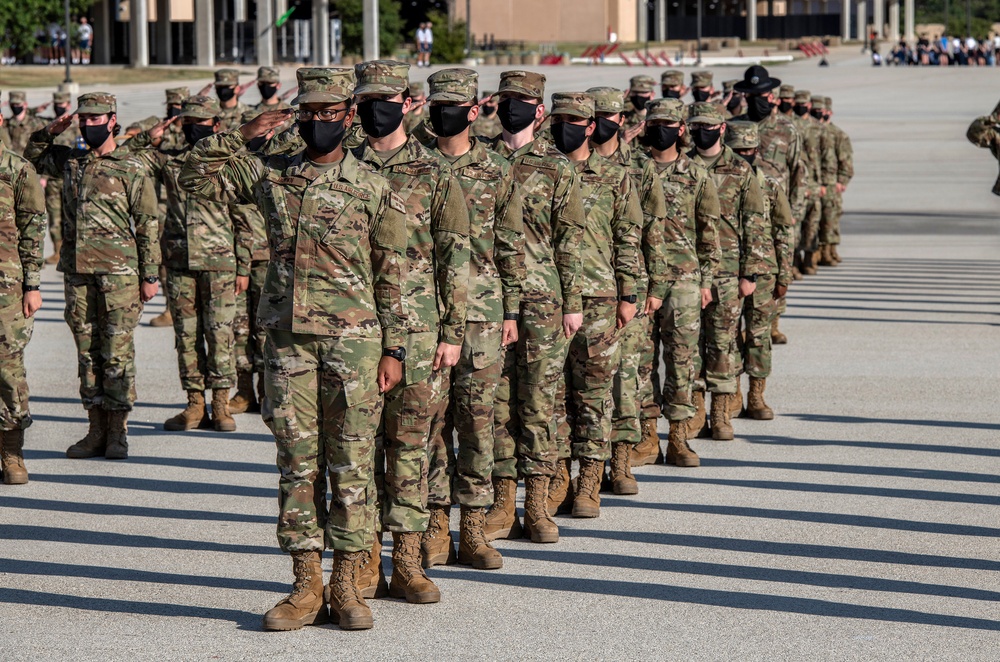 U.S. Air Force Basic Military Training Graduation and Coining Ceremony