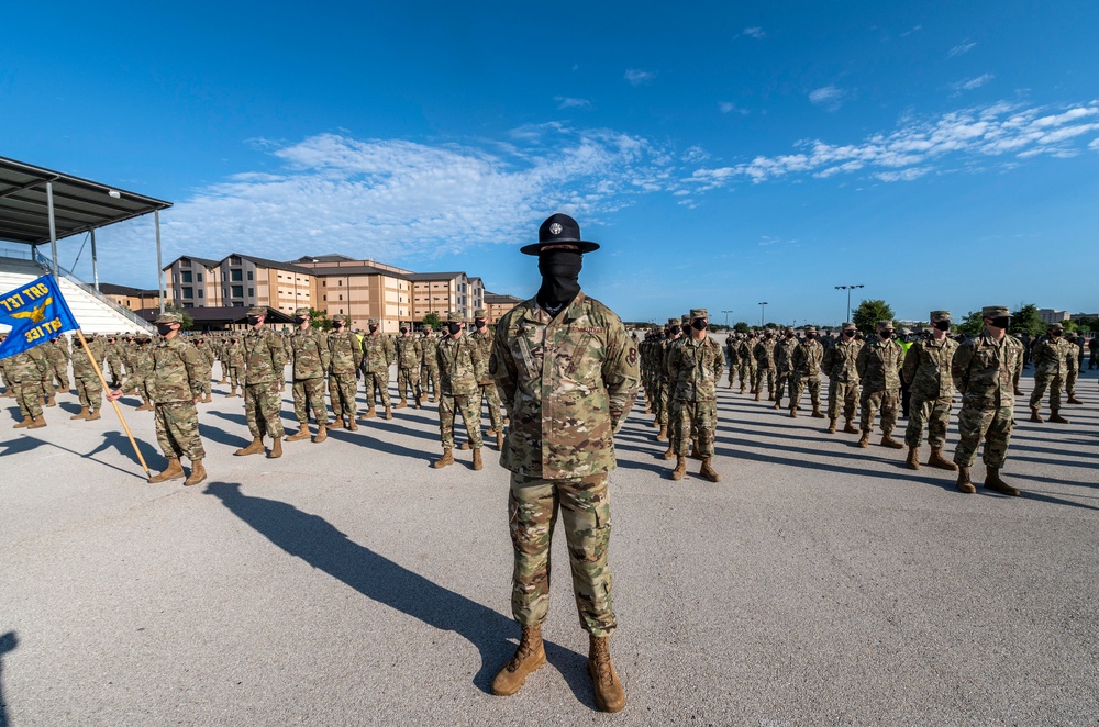 U.S. Air Force Basic Military Training Graduation and Coining Ceremony