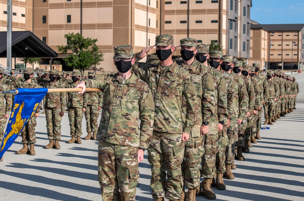 U.S. Air Force Basic Military Training Graduation and Coining Ceremony