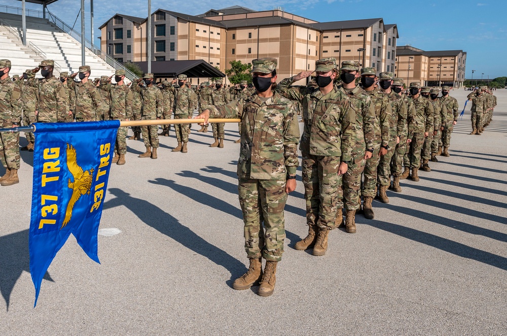 U.S. Air Force Basic Military Training Graduation and Coining Ceremony