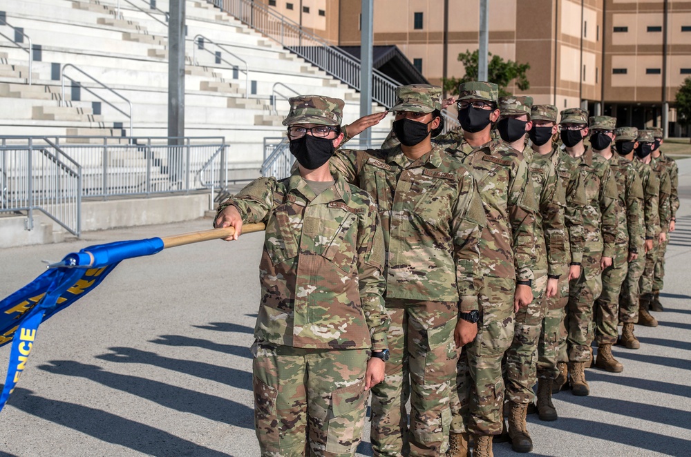 U.S. Air Force Basic Military Training Graduation and Coining Ceremony