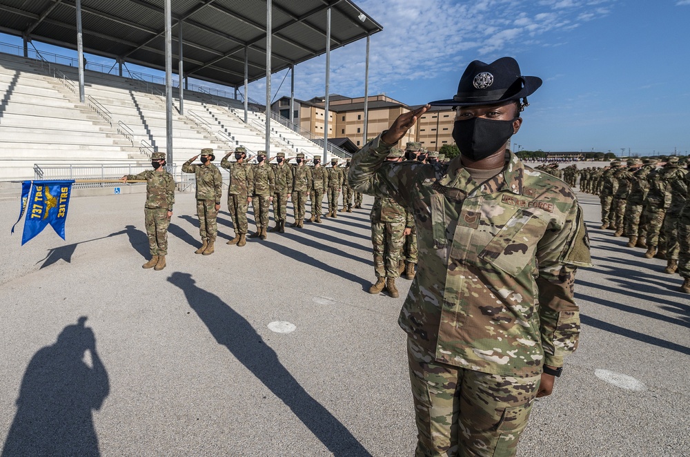 U.S. Air Force Basic Military Training Graduation and Coining Ceremony