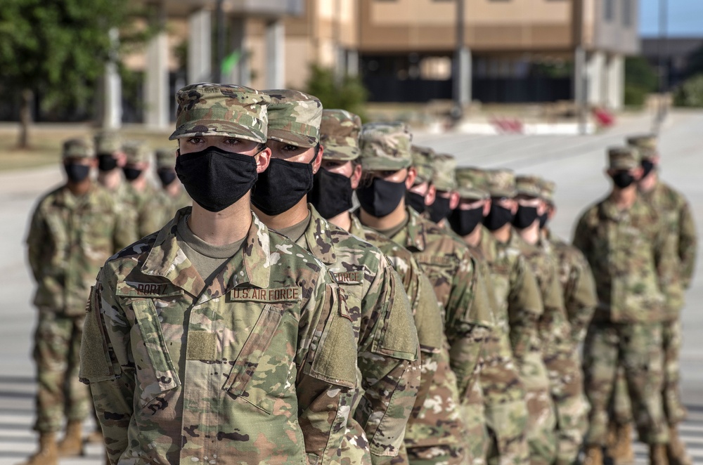 U.S. Air Force Basic Military Training Graduation and Coining Ceremony