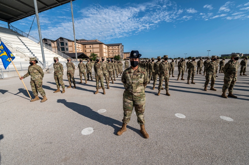 U.S. Air Force Basic Military Training Graduation and Coining Ceremony