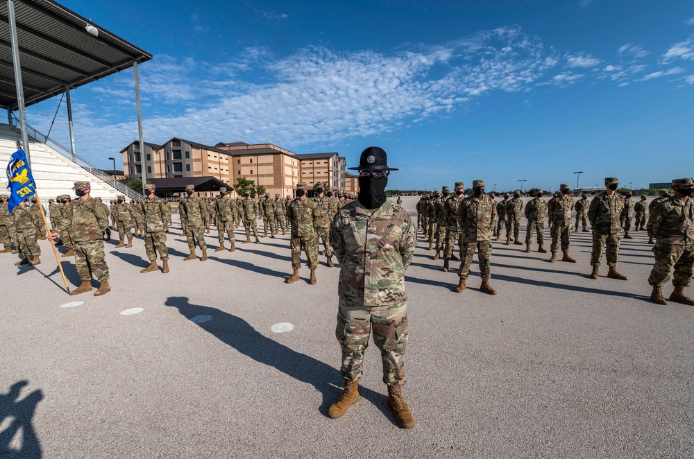 U.S. Air Force Basic Military Training Graduation and Coining Ceremony