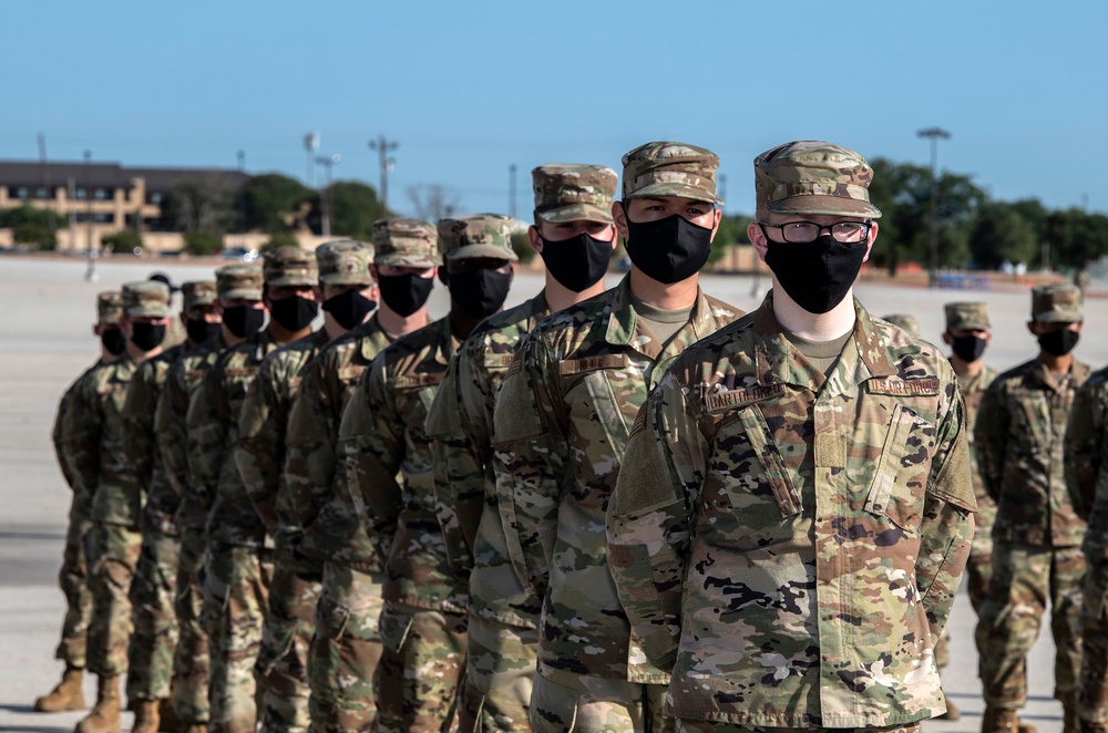 U.S. Air Force Basic Military Training Graduation and Coining Ceremony