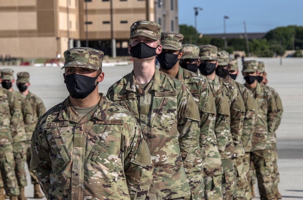 U.S. Air Force Basic Military Training Graduation and Coining Ceremony