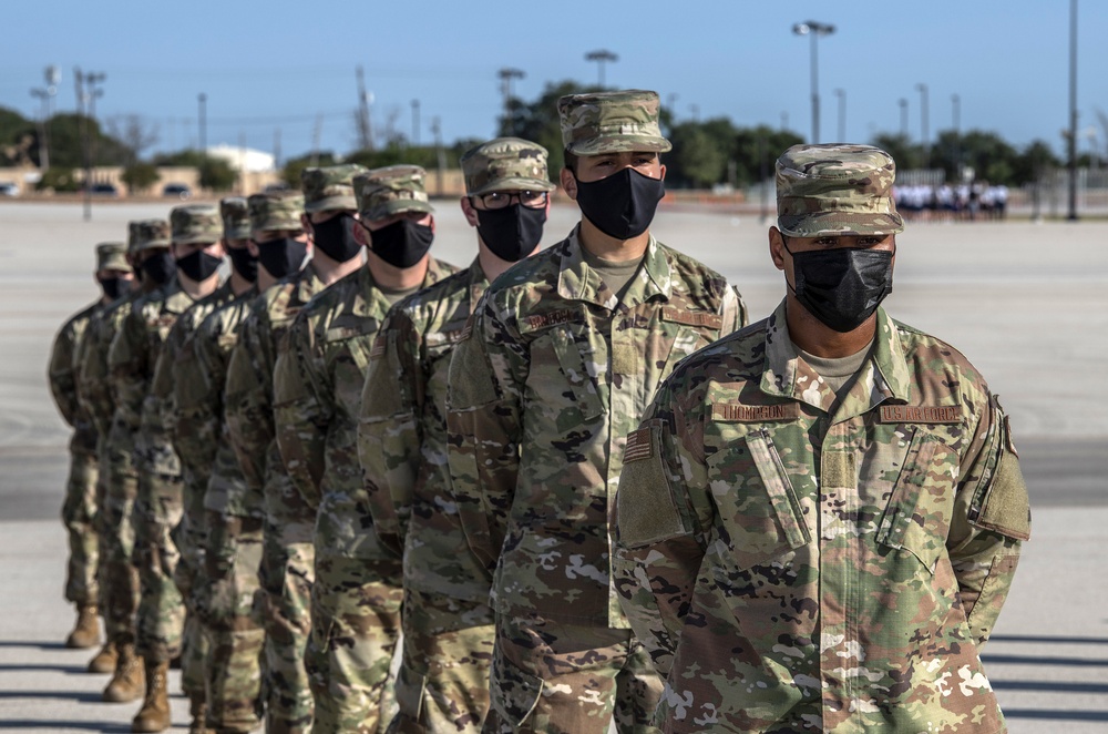 U.S. Air Force Basic Military Training Graduation and Coining Ceremony