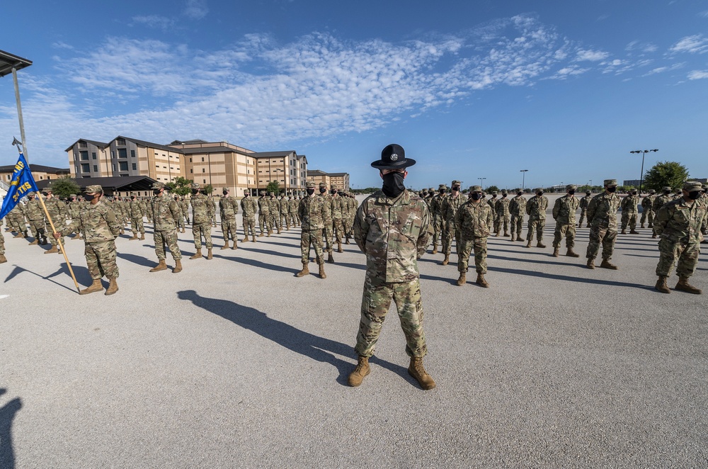 U.S. Air Force Basic Military Training Graduation and Coining Ceremony