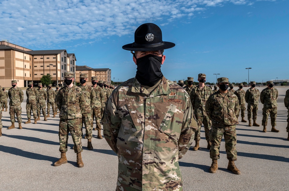 U.S. Air Force Basic Military Training Graduation and Coining Ceremony