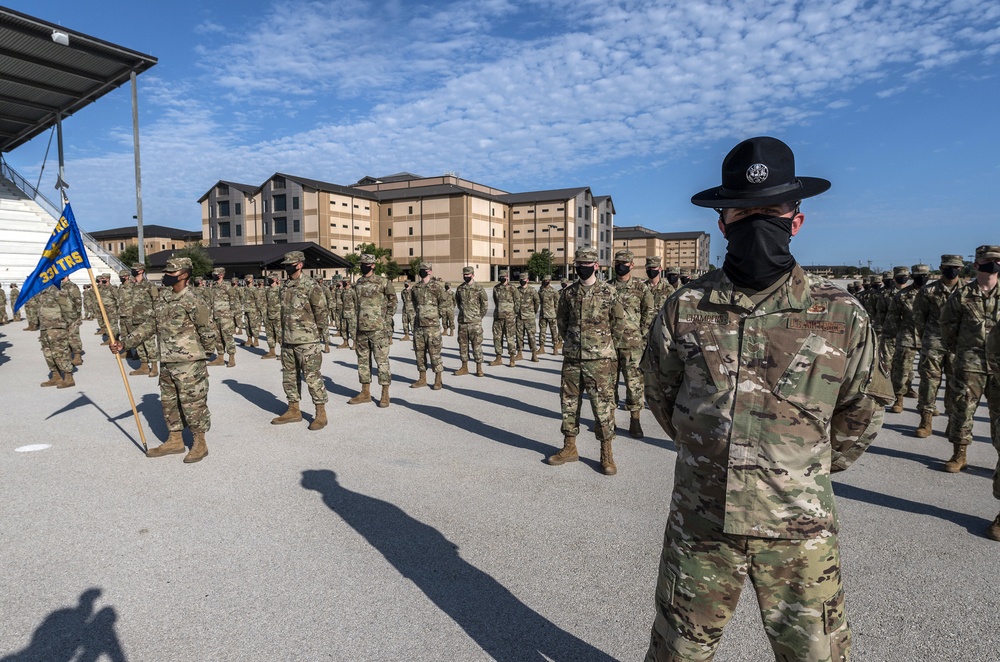 U.S. Air Force Basic Military Training Graduation and Coining Ceremony