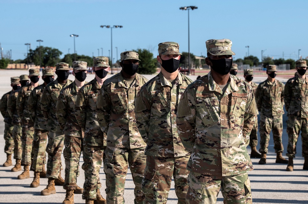 U.S. Air Force Basic Military Training Graduation and Coining Ceremony