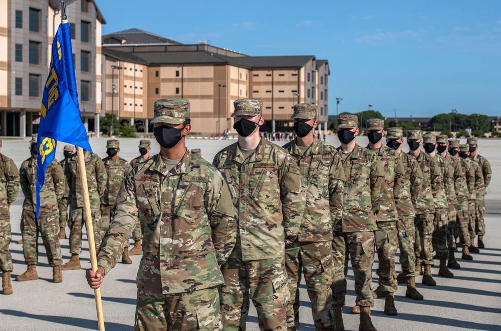 U.S. Air Force Basic Military Training Graduation and Coining Ceremony