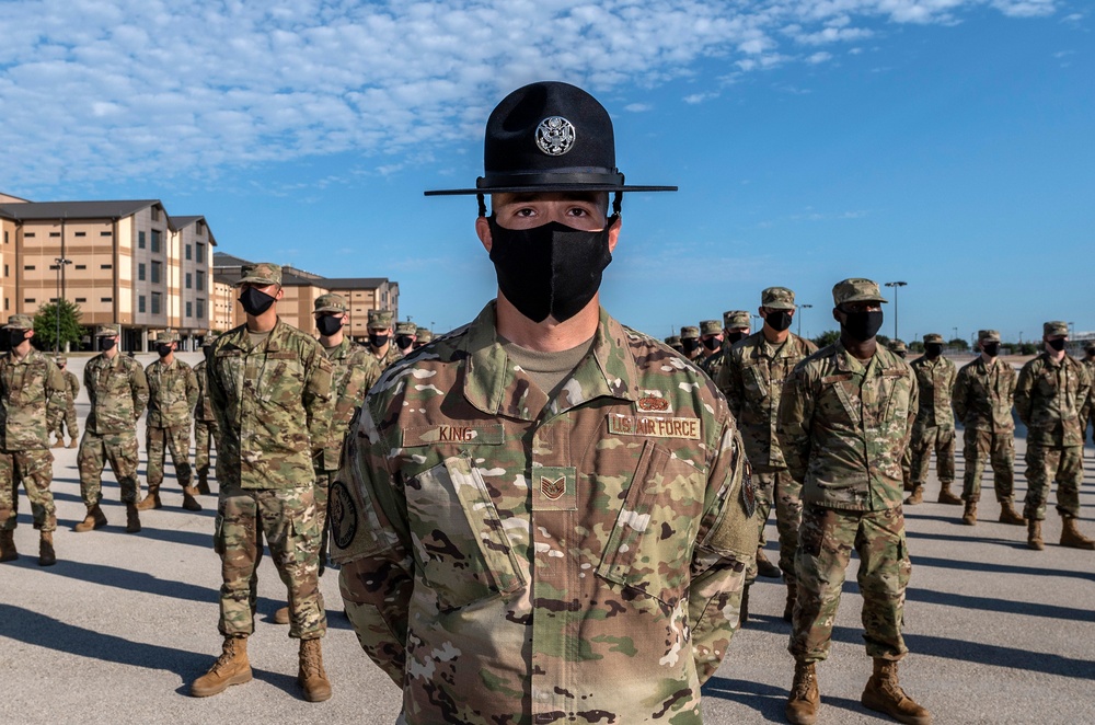 U.S. Air Force Basic Military Training Graduation and Coining Ceremony