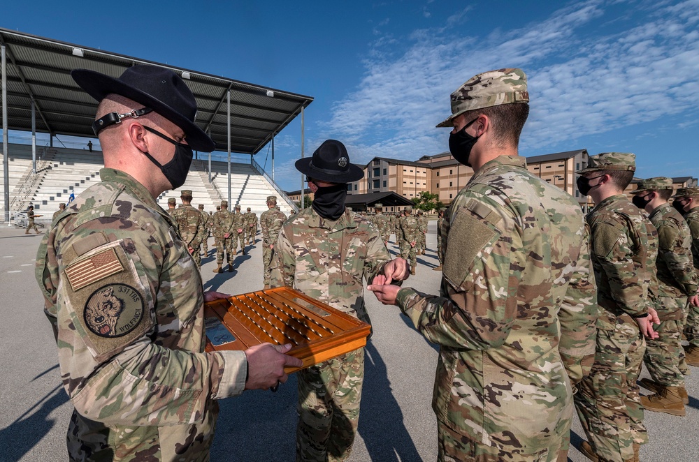 U.S. Air Force Basic Military Training Graduation and Coining Ceremony