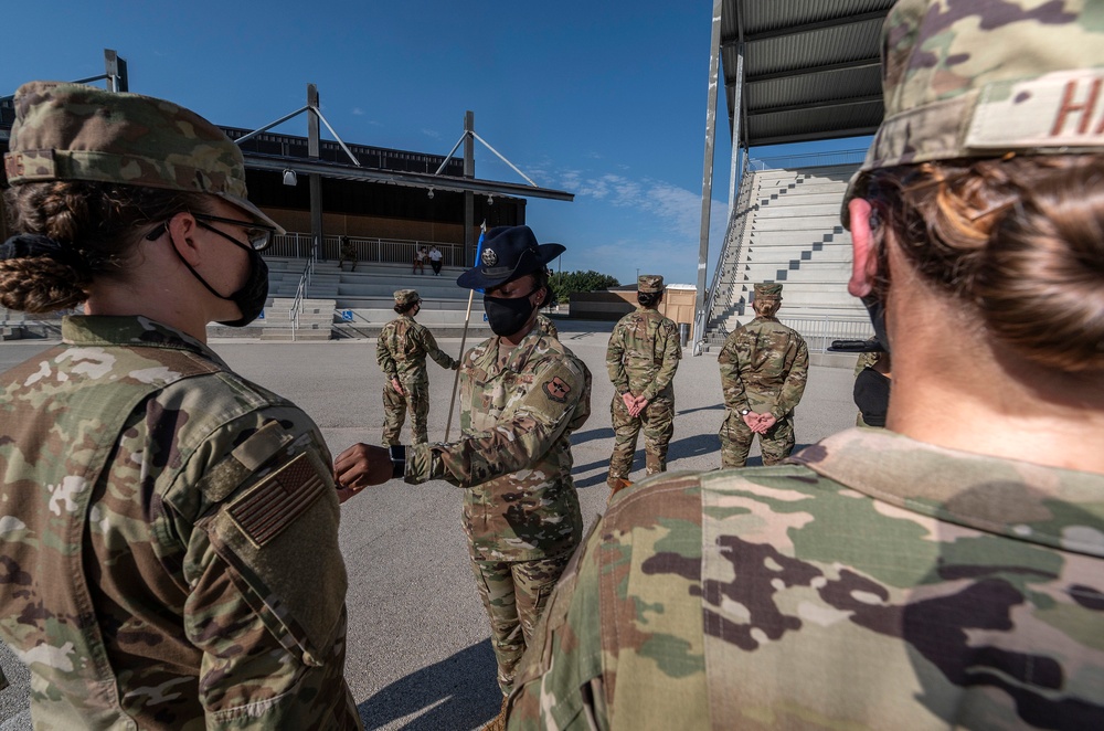 U.S. Air Force Basic Military Training Graduation and Coining Ceremony