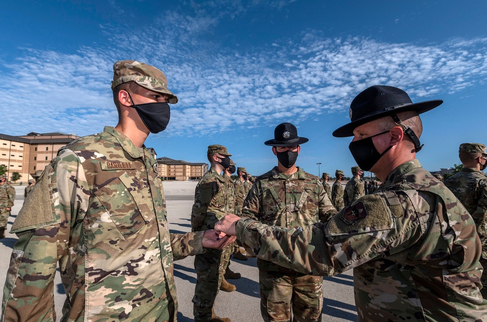 U.S. Air Force Basic Military Training Graduation and Coining Ceremony