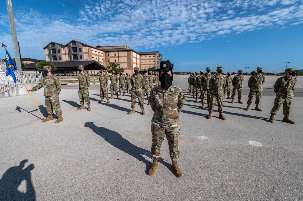 U.S. Air Force Basic Military Training Graduation and Coining Ceremony