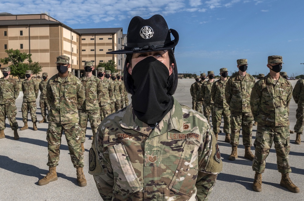 U.S. Air Force Basic Military Training Graduation and Coining Ceremony