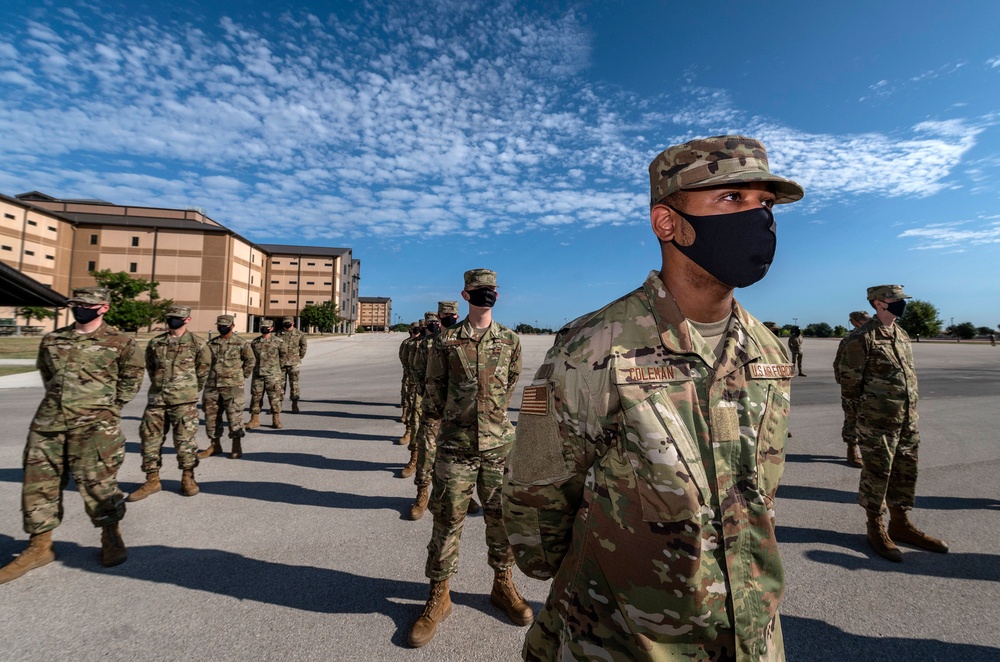 U.S. Air Force Basic Military Training Graduation and Coining Ceremony