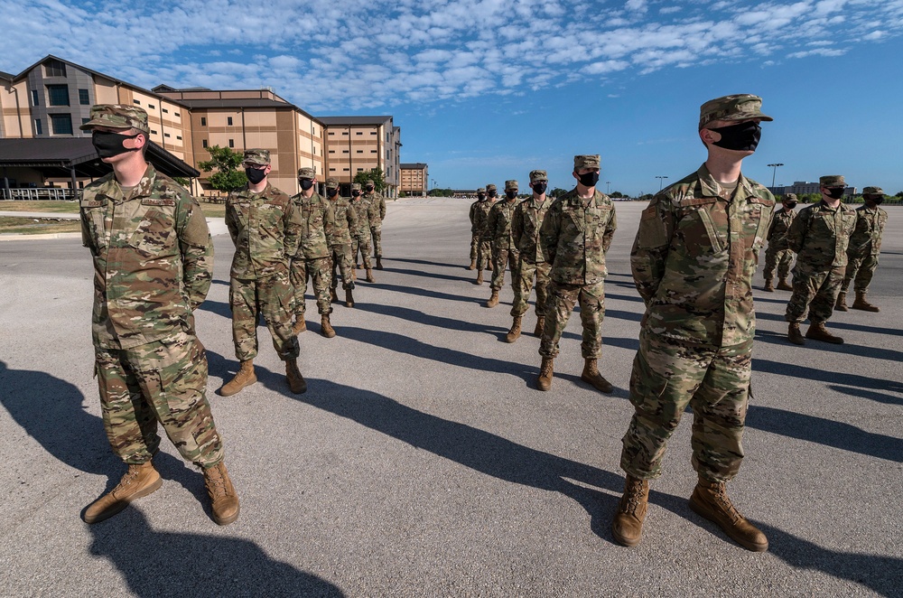 U.S. Air Force Basic Military Training Graduation and Coining Ceremony