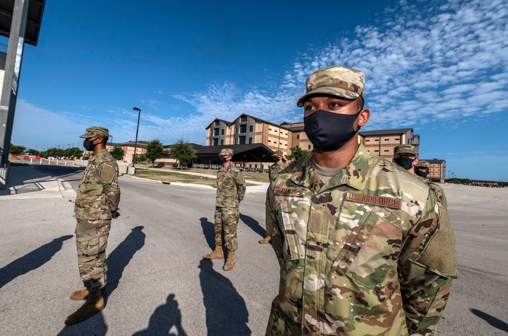 U.S. Air Force Basic Military Training Graduation and Coining Ceremony