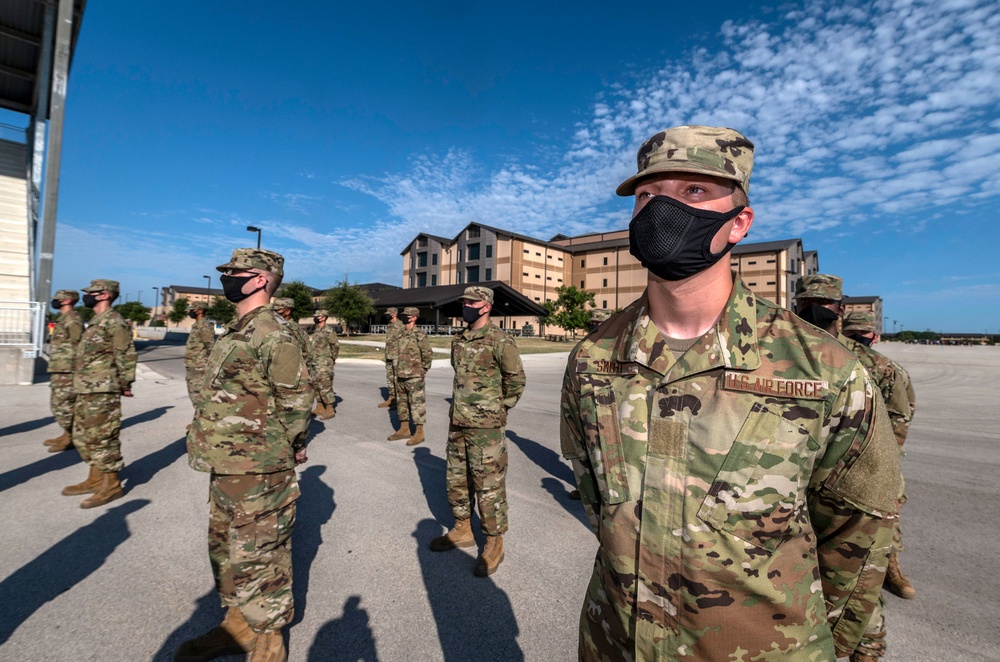 U.S. Air Force Basic Military Training Graduation and Coining Ceremony