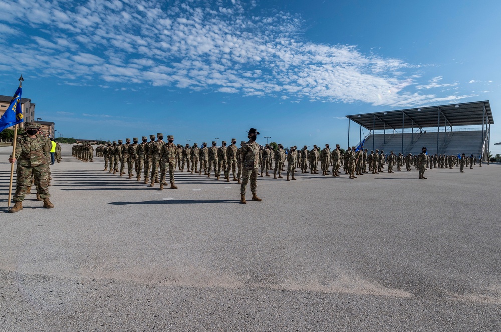 U.S. Air Force Basic Military Training Graduation and Coining Ceremony