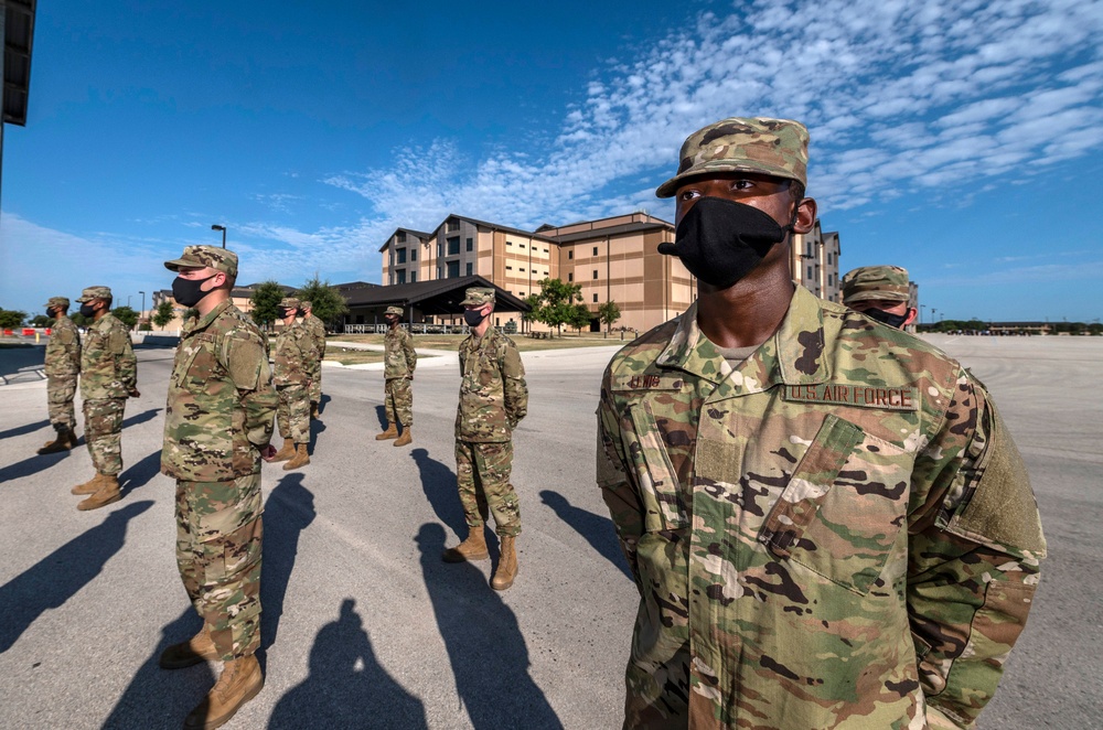 U.S. Air Force Basic Military Training Graduation and Coining Ceremony