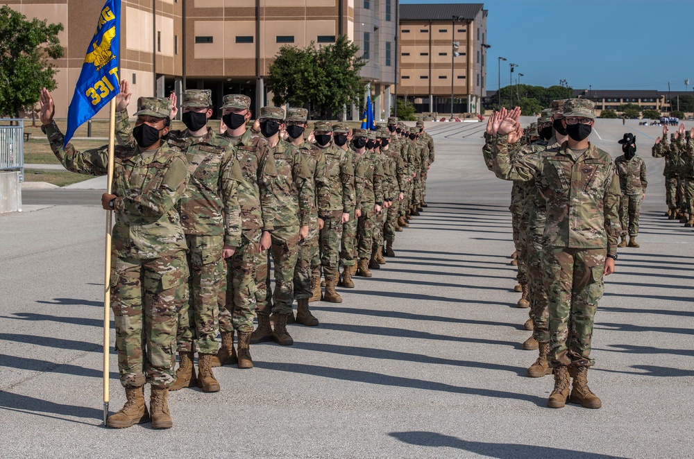 U.S. Air Force Basic Military Training Graduation and Coining Ceremony