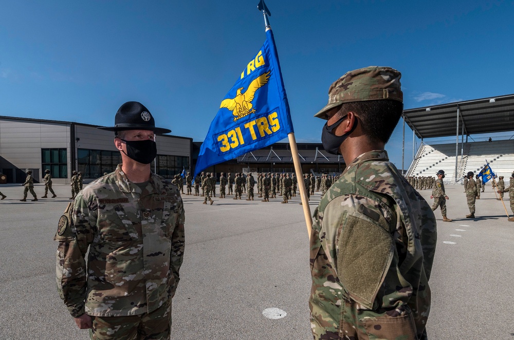 U.S. Air Force Basic Military Training Graduation and Coining Ceremony