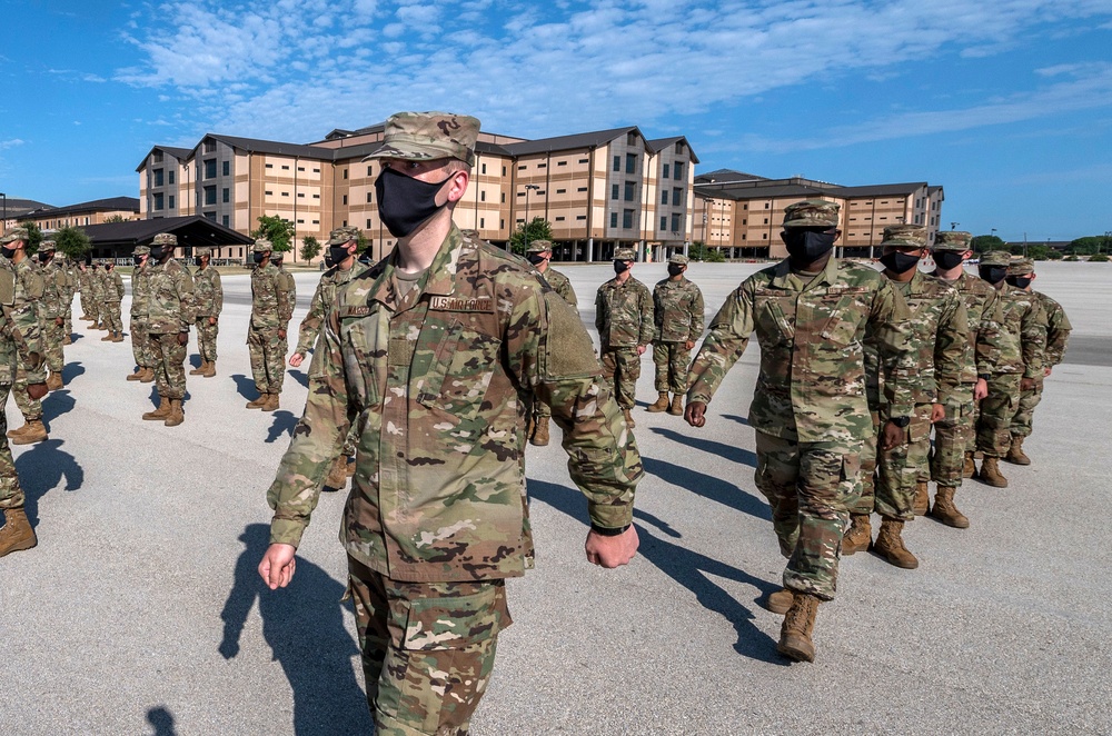 U.S. Air Force Basic Military Training Graduation and Coining Ceremony