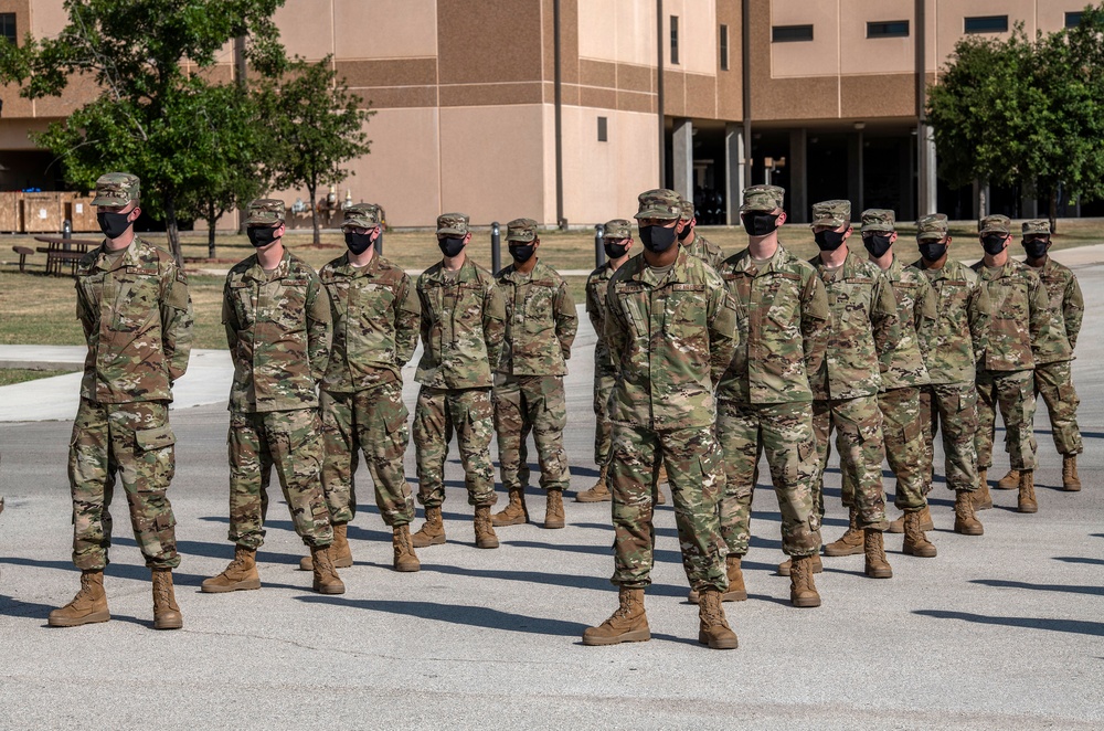 U.S. Air Force Basic Military Training Graduation and Coining Ceremony