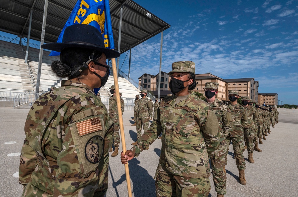 U.S. Air Force Basic Military Training Graduation and Coining Ceremony