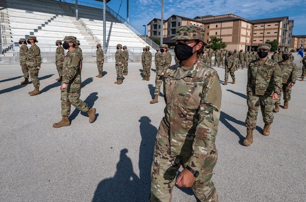 U.S. Air Force Basic Military Training Graduation and Coining Ceremony