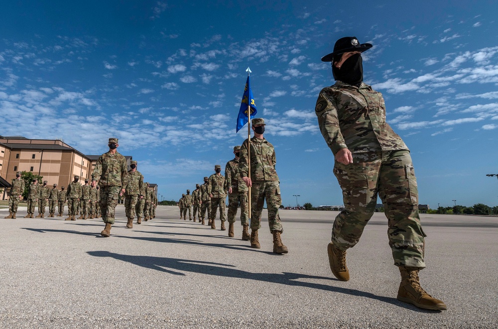 U.S. Air Force Basic Military Training Graduation and Coining Ceremony