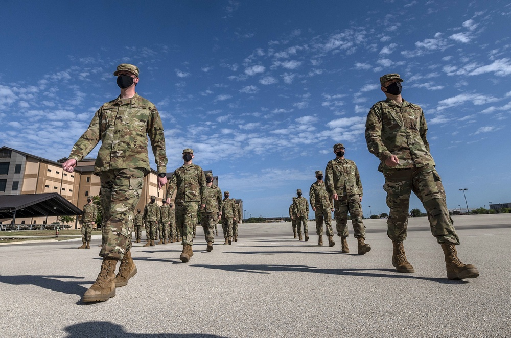 U.S. Air Force Basic Military Training Graduation and Coining Ceremony