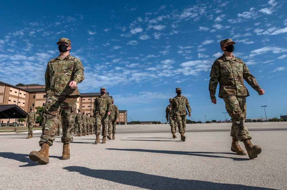 U.S. Air Force Basic Military Training Graduation and Coining Ceremony