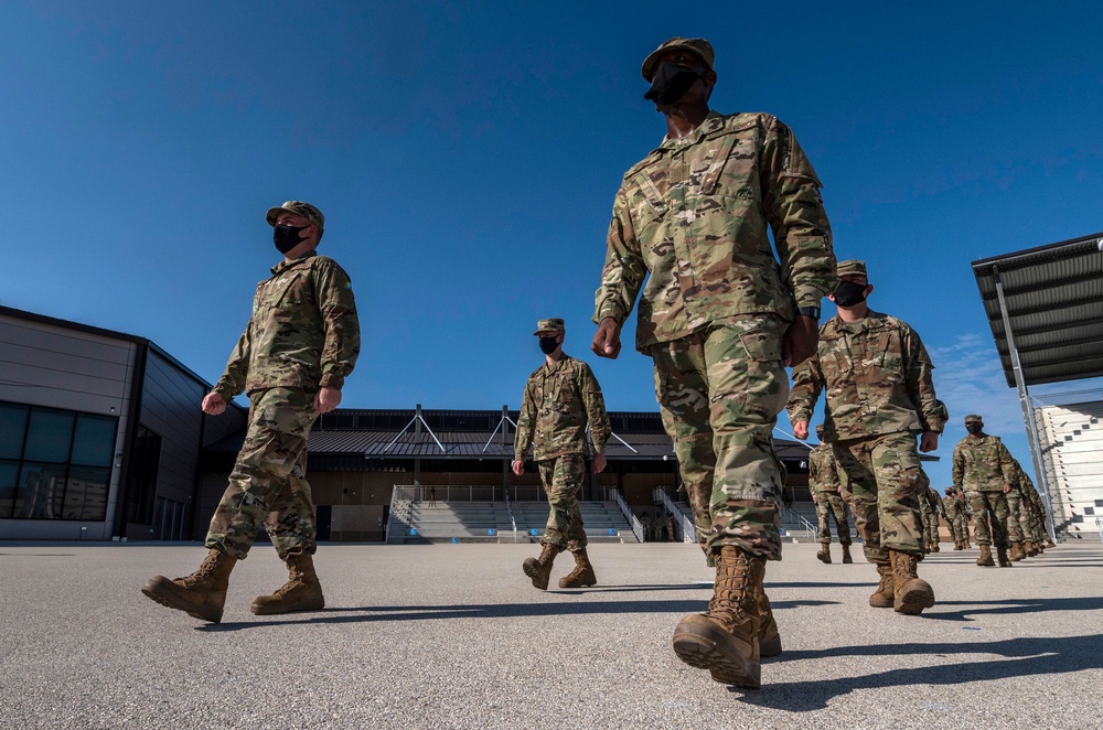 U.S. Air Force Basic Military Training Graduation and Coining Ceremony