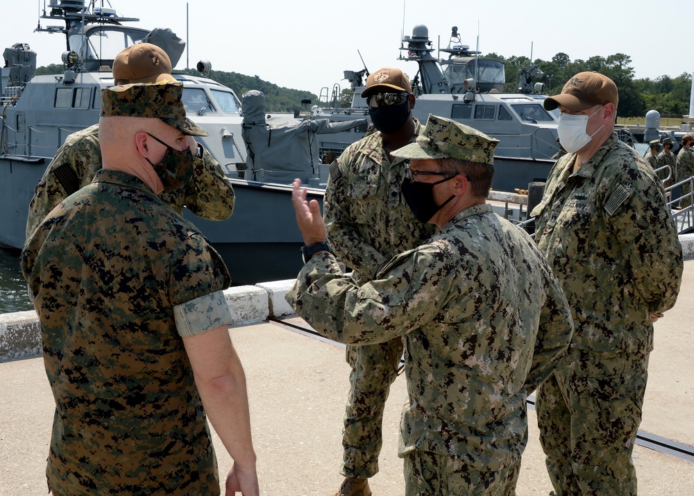 Deputy Commander, Marine Forces Command (MCF) for Mobilization visit to Navy Expeditionary Combat Command