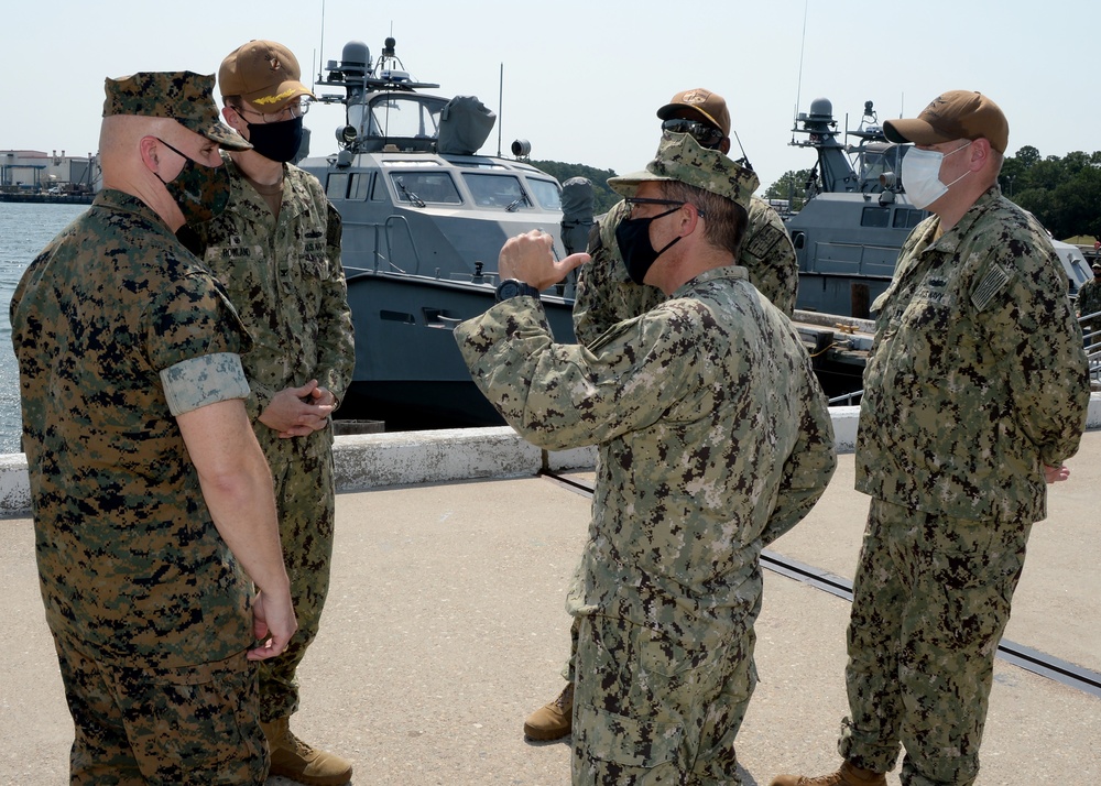 Deputy Commander, Marine Forces Command (MCF) for Mobilization visit to Navy Expeditionary Combat Command